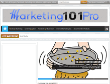 Tablet Screenshot of marketing101pro.com